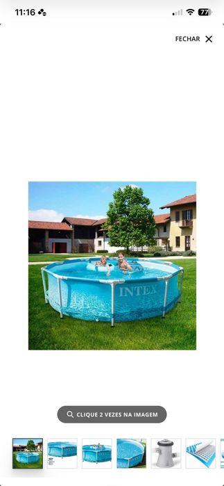 Vendo piscina com pouco uso