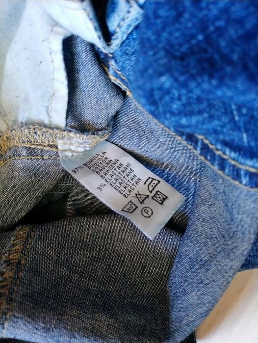 Джинсовий комбінезон для вагітних Motherline S розмір