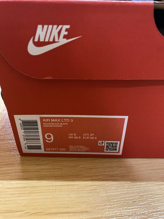 Кросівки NIKE AIR MAX LTD 3 розмір 42.5, 27 см устілка ОРИГІНАЛ