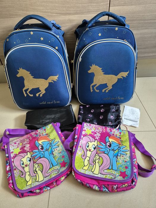 2plecaki z motywem konia ze Smyka + gratisy