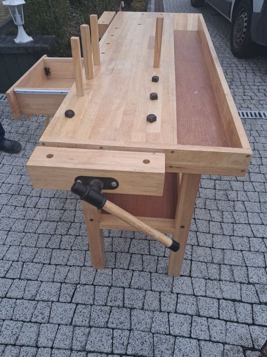Stół stolarski drewniany