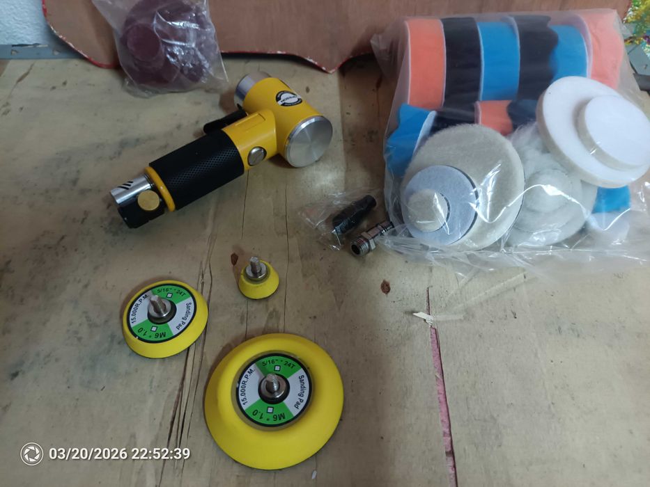 Mini lixadeira polidora orbital pneumática