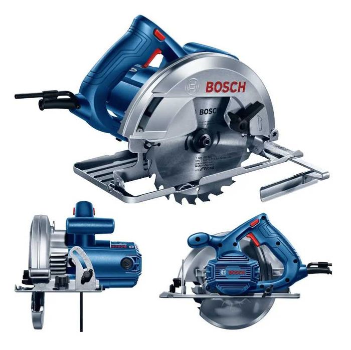 Пила дискова настільна циркулярна по дереву, циркулярка Bosch (1400 Вт, 4500 об/хв, диск 185 мм)