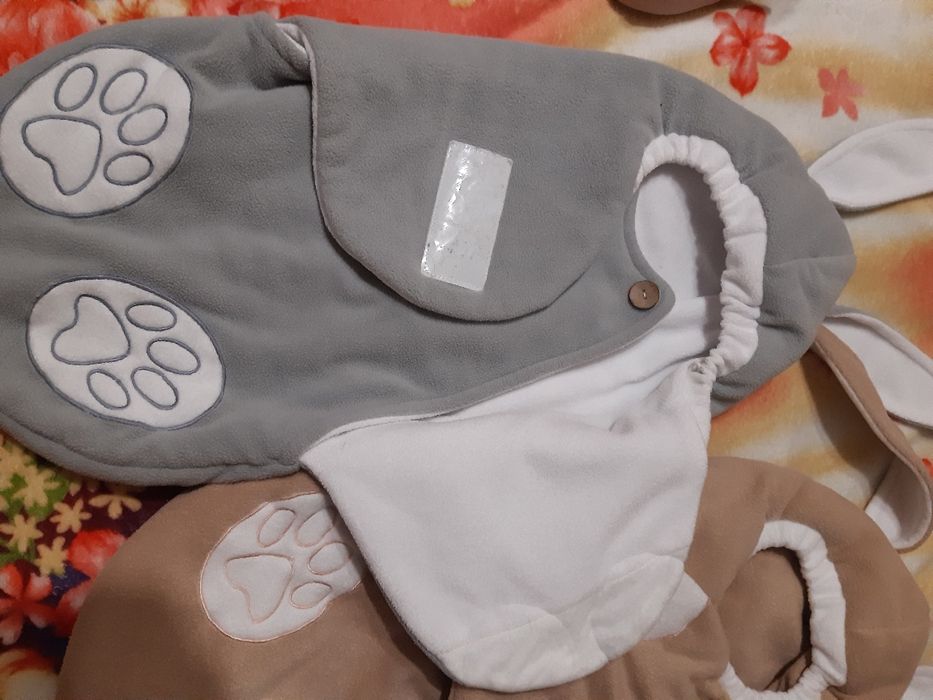 Конверт флісовий сірий