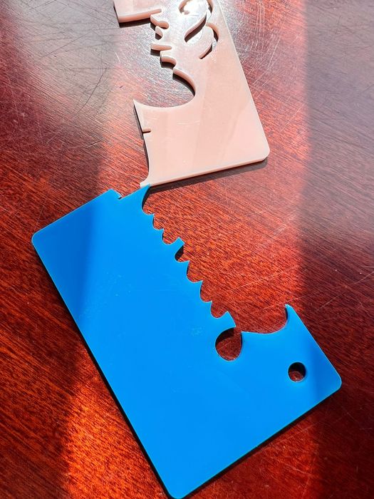 Placa acrilico azul 3mm para corte laser