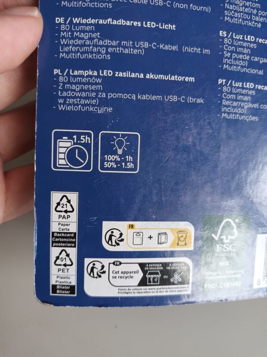 Nowa lampka led z akumulatorem na magnes