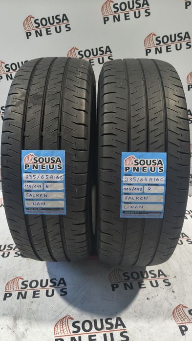 2 pneus semi novos 235-65R16C Falken - Oferta dos portes