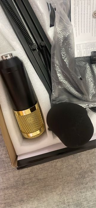 Material - Micro e suporte para podcast, lives ou gaming