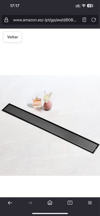 Calha de duche 100cm