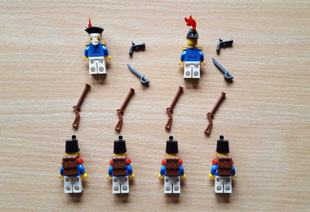 LEGO figurki żołnierze piraci 6x minifigurka pirates, 10320, 21322 NEW