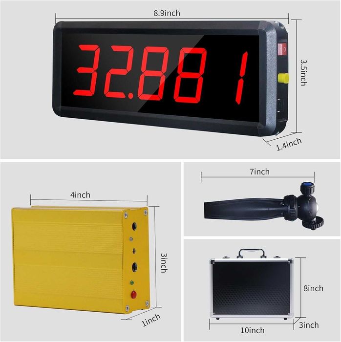 Bezprzewodowy laserowy timer do sprintów Ousmile Zegar z laserami