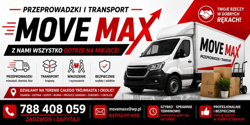 Usługi transportowe - Przeprowadzki