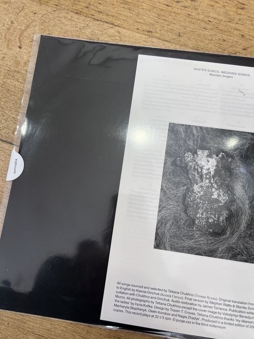 Vinil Raro - Winter Songs, Wedding Songs - Mykolaiv Singers (Ed. Limitada 200 cópias)