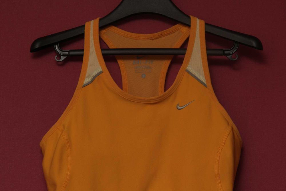 Nike dri fit S спортивный топ из нейлона
