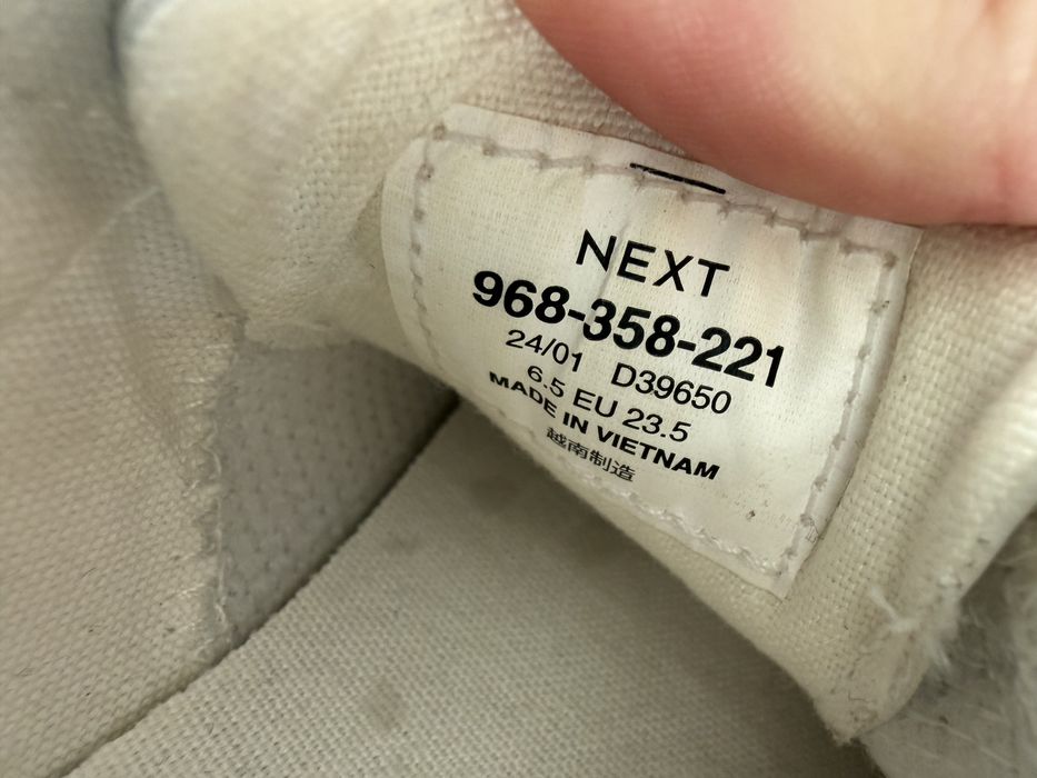 Білі кеди 24 розмір next