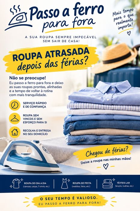 Não dá conta da roupa depois das  férias ?