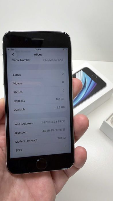 Apple iPhone SE 2 (2020)・128GB・Branco (Factura e Garantia)