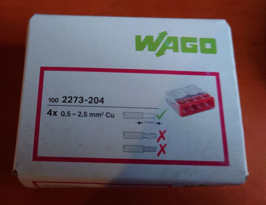 Poczwórna złączka WAGO - 100szt