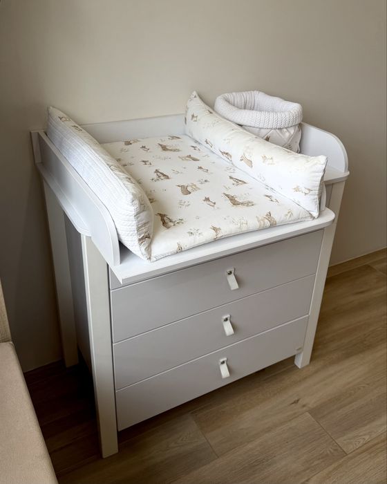 Пеленальний матрац з пелюшкою + корзинка