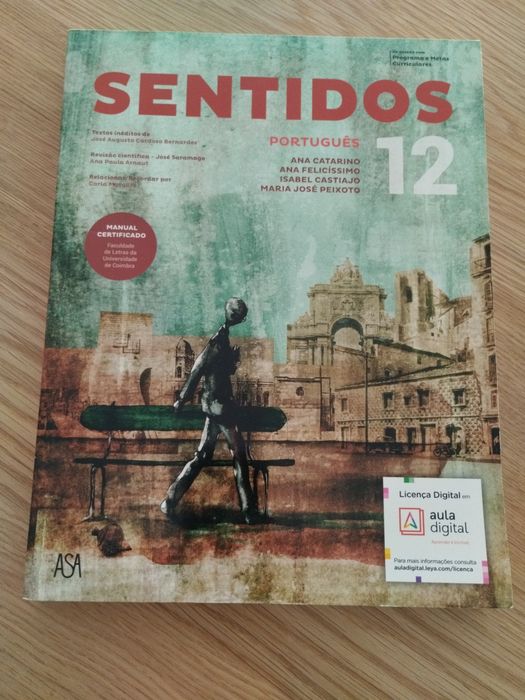 Manual escolar de Português Sentidos 12
