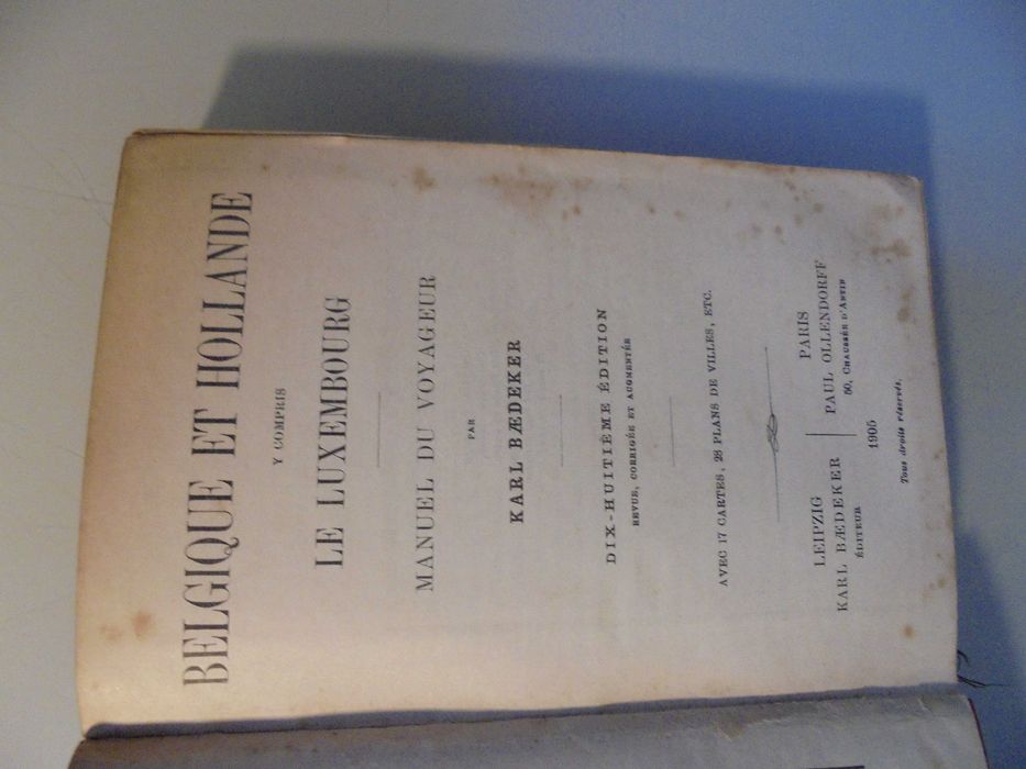 Baedeker;Belgique-Hollande,