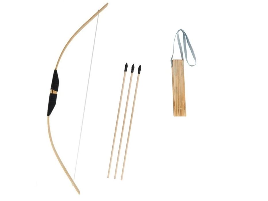 Zabawka ogrodowa łuk drewniany zestaw akcesoria