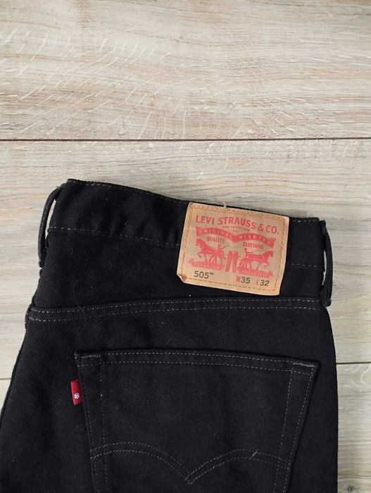 Levi's 505 W36L32 Black spodnie jeansowe ideał stan