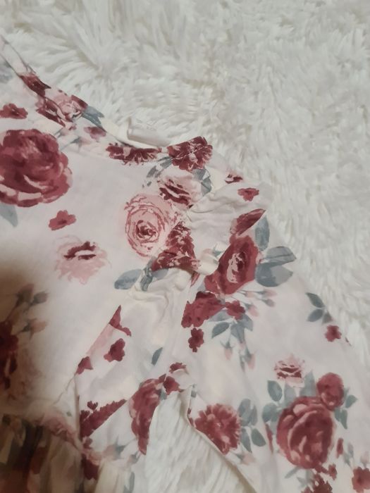 H&M * piekna * sukienka * kwiaty * 80