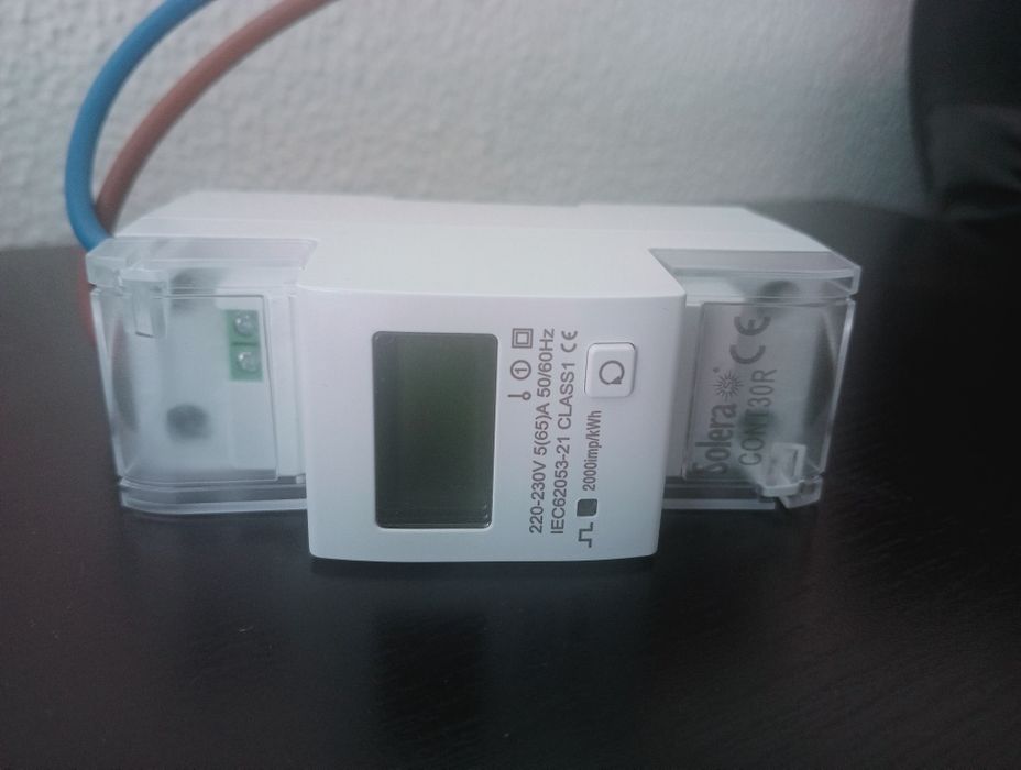 Medidor de Consumo Elétrico DIN Bolera COM130R 65A – Contador kWh