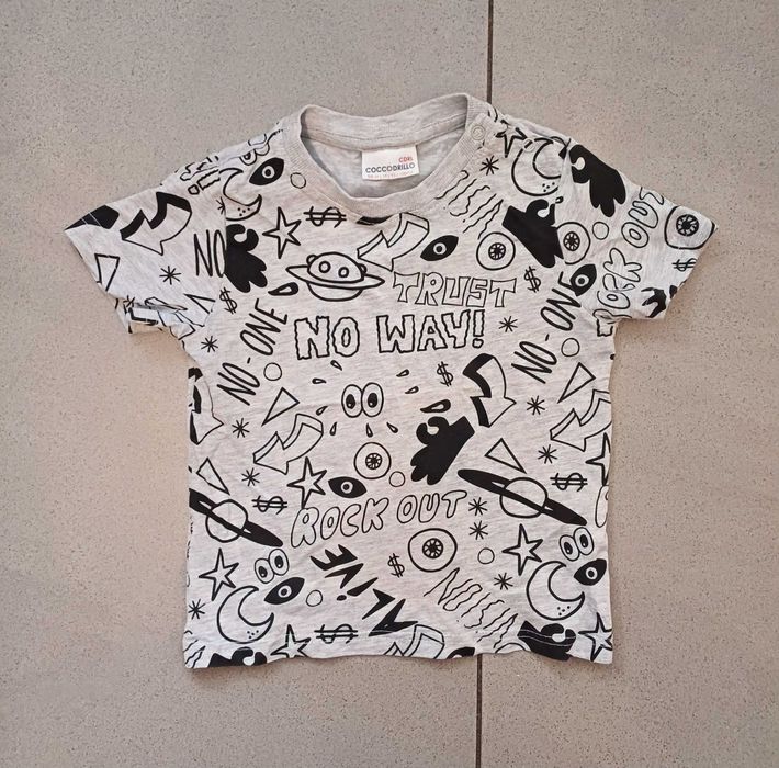 Zestaw 4 koszulek, t-shirtów chłopięcych r. 98