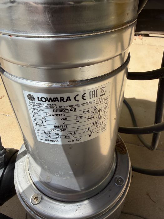 Bomba de agua Lowara