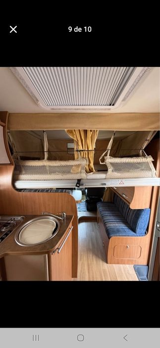 Autocaravana perfilada 2 camas sempre feitas 6 dormidas  4 lugares 68 Mil kms