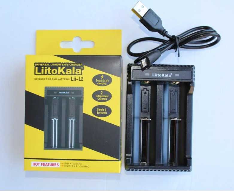 Зарядний пристрій LiitoKala Lii-L2 для літій-іон AA AAA 18650 16340 17670 18500 25500 26650 26700...