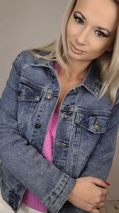 NOWA katana jeans kurtka jeansowa damska rozm S-XL TU KUPUJESZ S/36