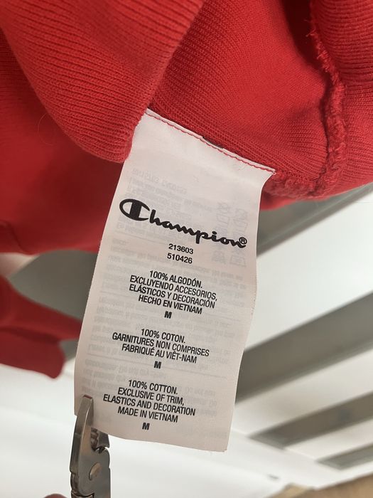 Bluza Crewneck Champion Reverse Weave RW czerwona 100% bawełna