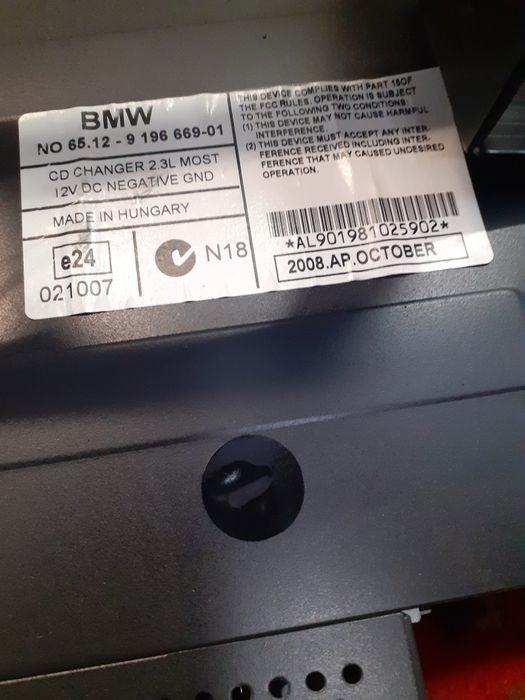 Zmieniarka płyt cd bmw e91