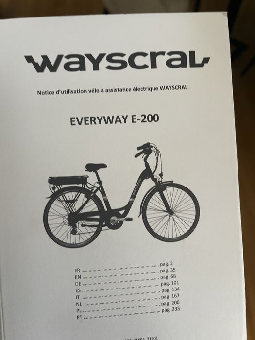 Bicicleta elétrica Wayscral Everyway E200