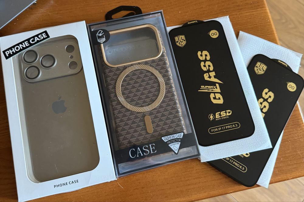 Чохли на iphone 17 pro + 2 скла