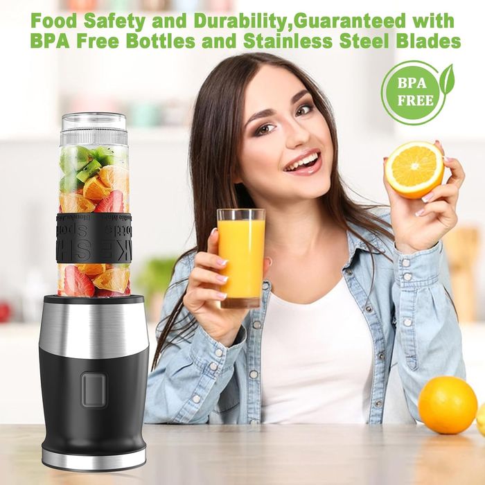 Blender do smoothie 500w 570 ml butelka tritan bpa free qxmcov