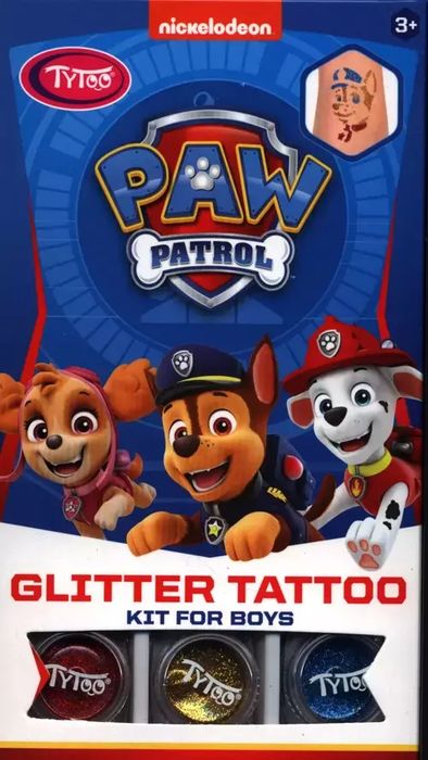 Tatuaże Brokatowe Psi Patrol Dla Chłopców. Nowy Produkt