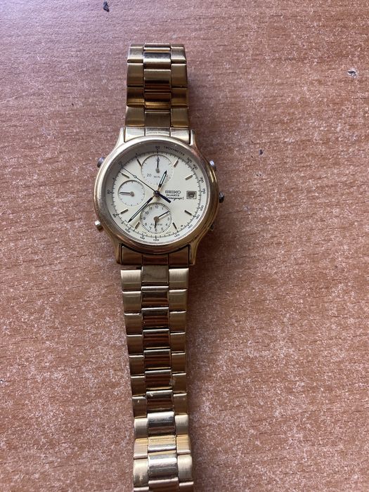Relogio Seiko dourado