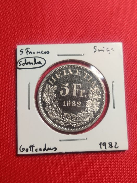 5 Francos 1982 Suiça