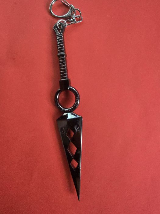 Brelok Naruto Kunai Czarny Metalowy Gadzet dla Fana Anime