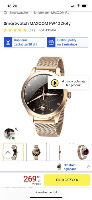 Zegarek maxcom gold