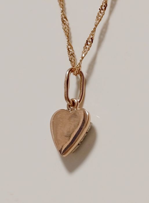 Золотая подвеска Сердце, 585 пробы.