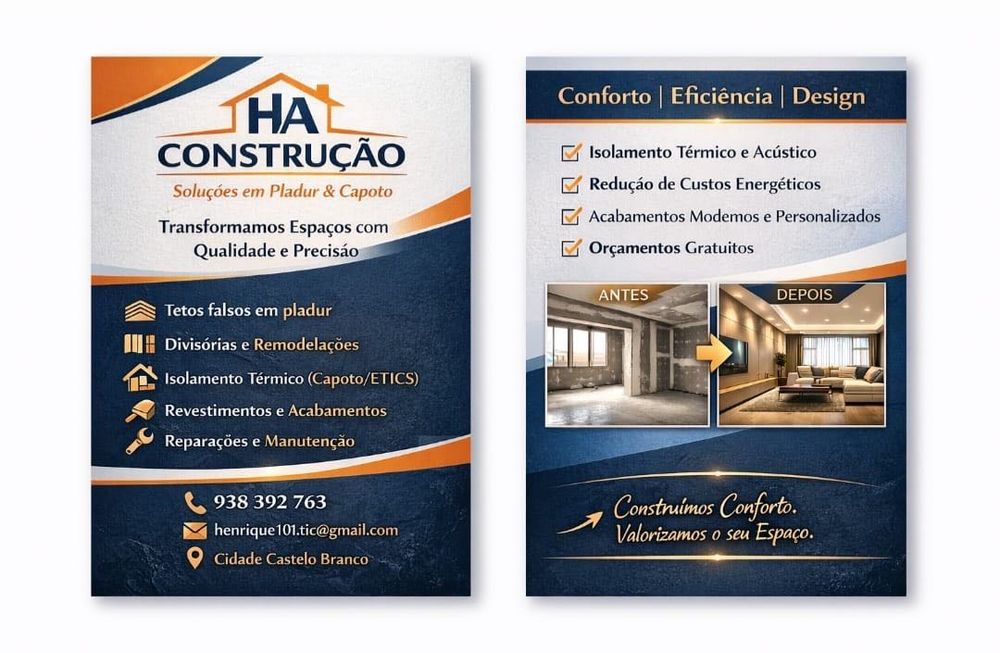 Trabalhos em Capoto / Isolamento ETICS