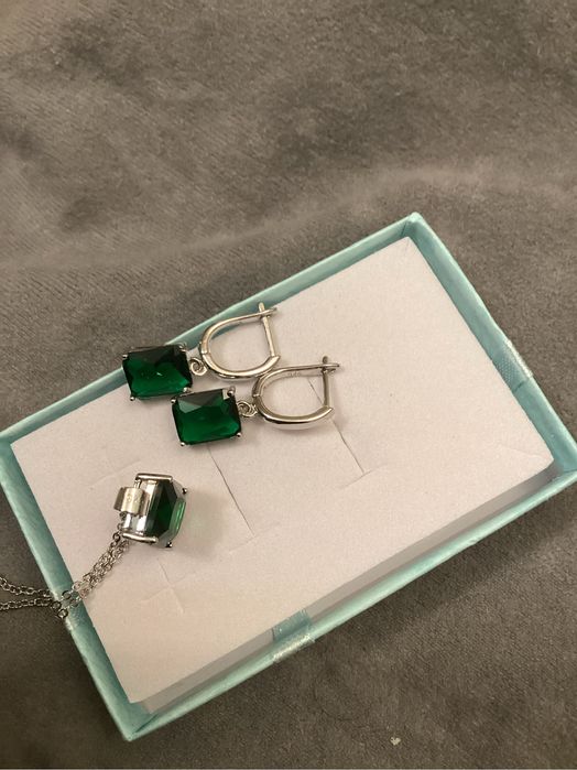 Komplet szmaragdy nano