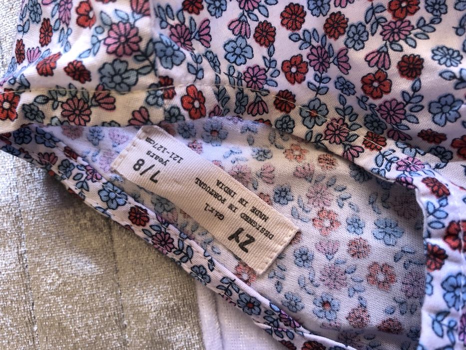 Vestido floral zippy - como novo - menina