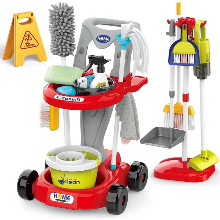 Набір для прибирання 667-66 відро, швабра, пилосос, звук, 29 предметів