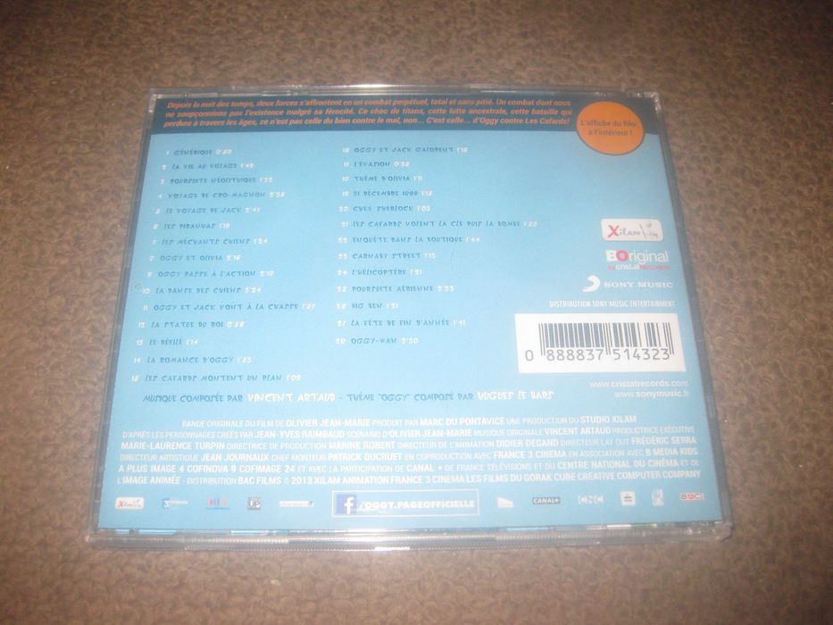 CD da Banda Sonora (OST) do filme "Oggy Et Les Cafards: Le Film"